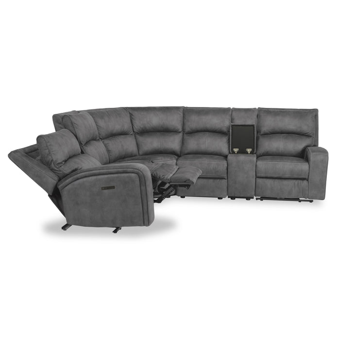 Flexsteel Nirvana Power Reclining Fabric 6 pc Sectional 1650-57PH-136-04/1650-19-136-04/1650-23-136-04/1650-59P-136-04/1650-72-136-04/1650-58PH-136-04 IMAGE 1