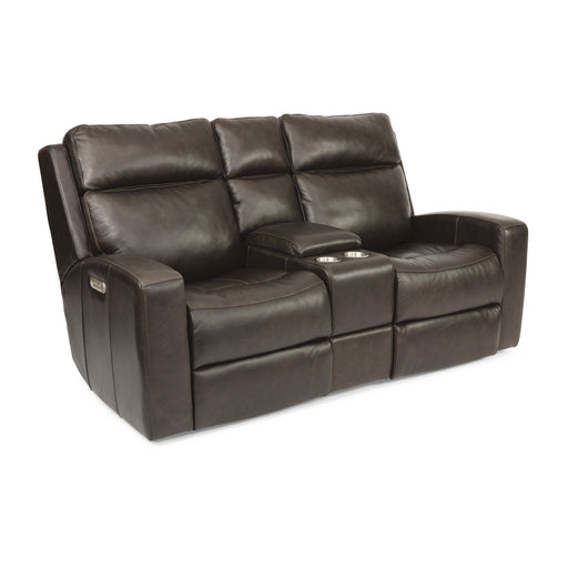 Flexsteel Cody Power Reclining Leather Match Loveseat 1820-64PH-297-02 IMAGE 1