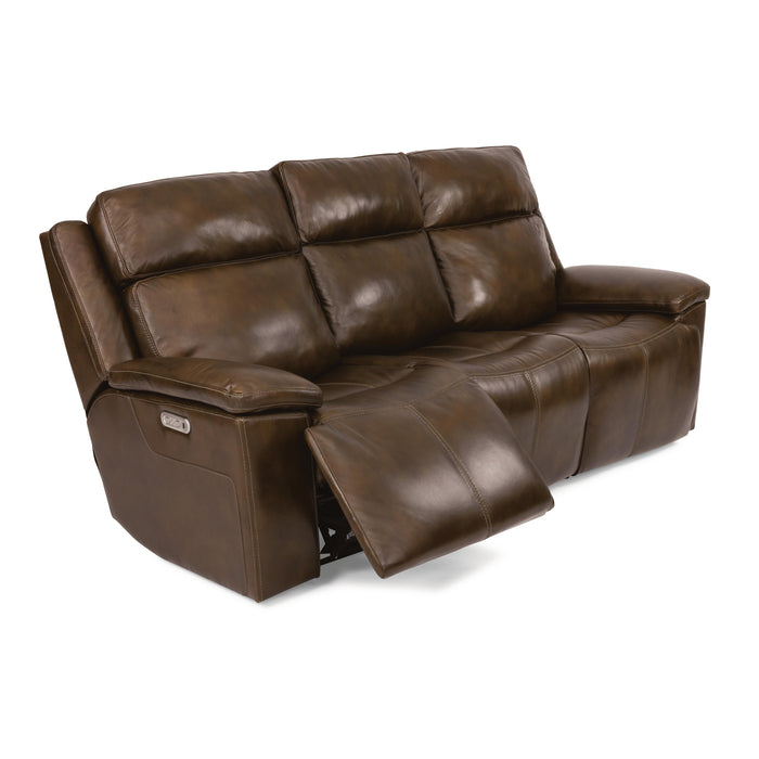 Flexsteel Chance Power Reclining Leather Match Sofa 1187-62PH 278-76 IMAGE 1