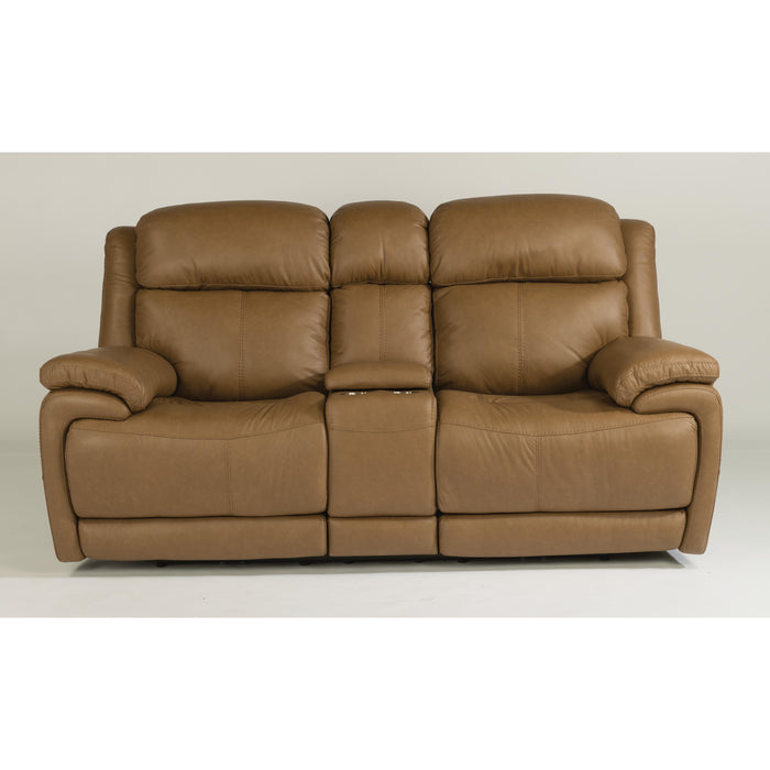 Flexsteel Elijah Power Reclining Leather Match Loveseat 1465-64PH 326-74 IMAGE 1