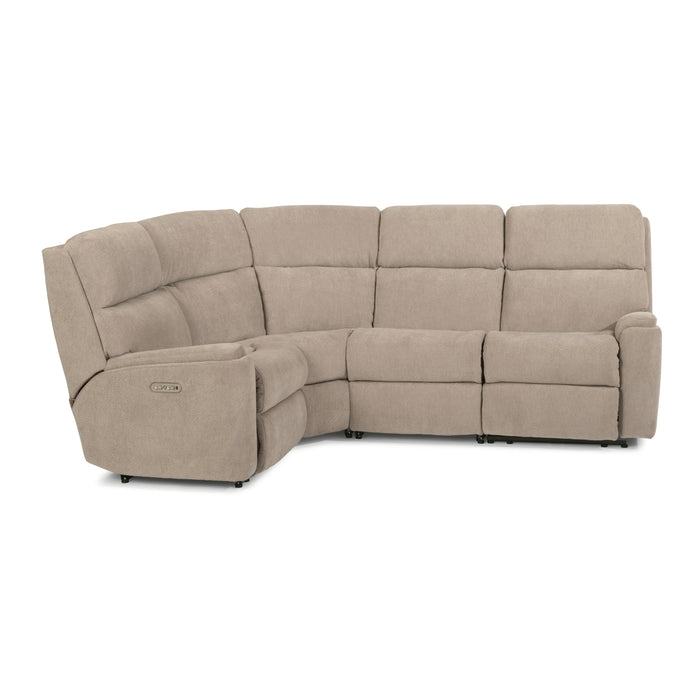 Flexsteel Rio Reclining Fabric 4 pc Sectional 2904-57-116-80/2904-58-116-80/2904-19-116-80/2904-23-116-80 IMAGE 1