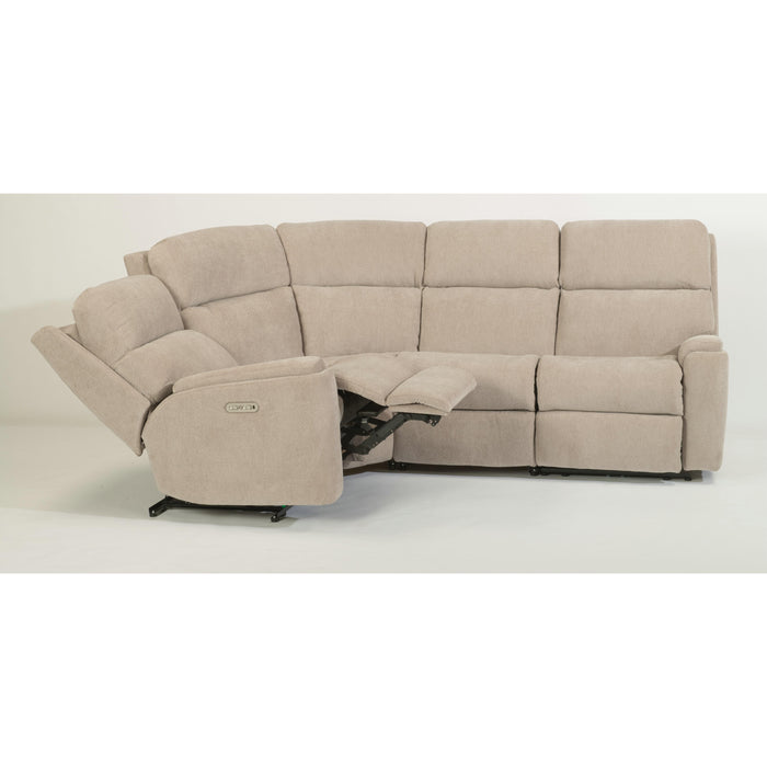 Flexsteel Rio Reclining Fabric 4 pc Sectional 2904-57-116-80/2904-58-116-80/2904-19-116-80/2904-23-116-80 IMAGE 2