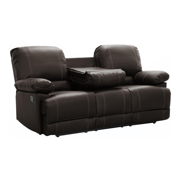 Homelegance Cassville Reclining Leather Look Sofa 8403-3 IMAGE 4