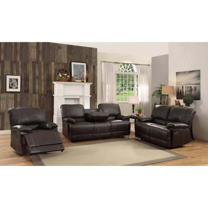 Homelegance Cassville Reclining Leather Look Sofa 8403-3 IMAGE 8