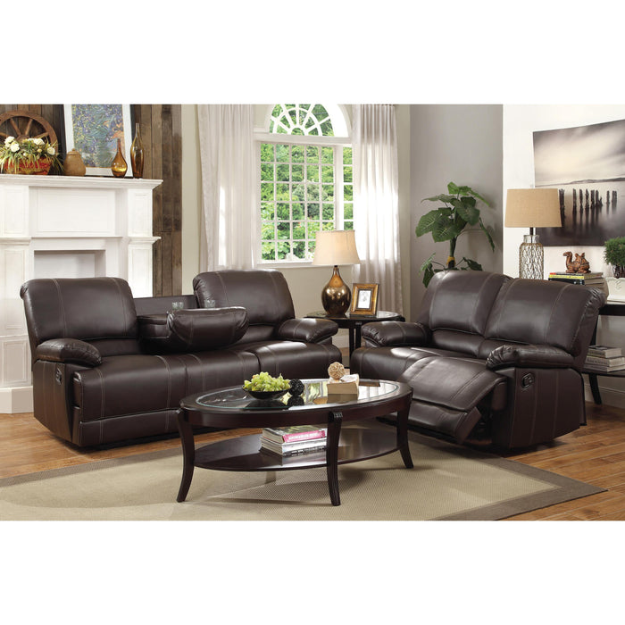 Homelegance Cassville Reclining Leather Look Sofa 8403-3 IMAGE 9