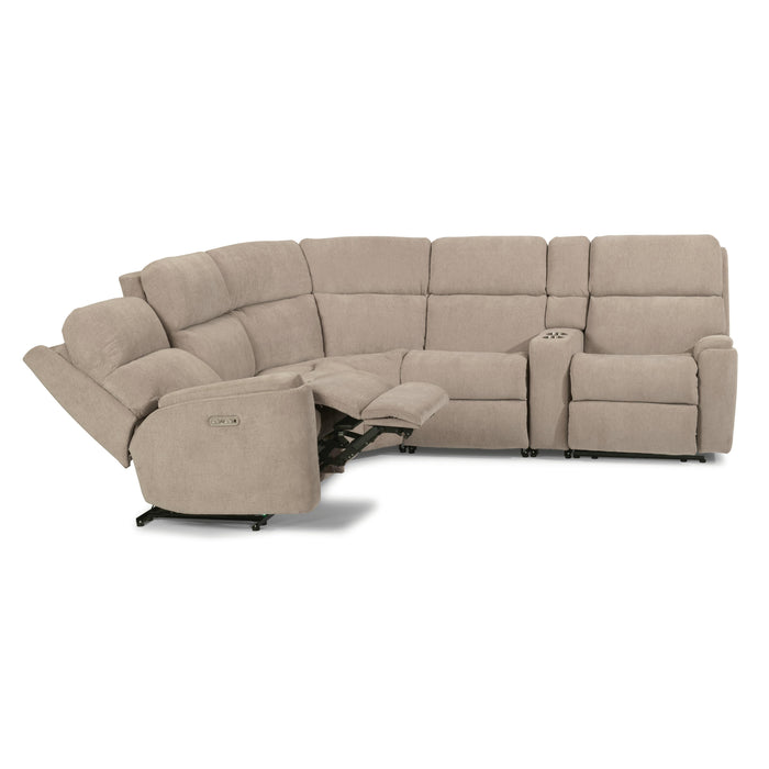 Flexsteel Rio Reclining Fabric 6 pc Sectional 2904-57-116-80/2904-58-116-80/2904-59-116-80/2904-19-116-80/2904-23-116-80/2904-72-116-80 IMAGE 2