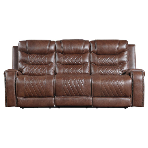 Homelegance Putnam Power Reclining Fabric Sofa 9405BR-3PW IMAGE 1