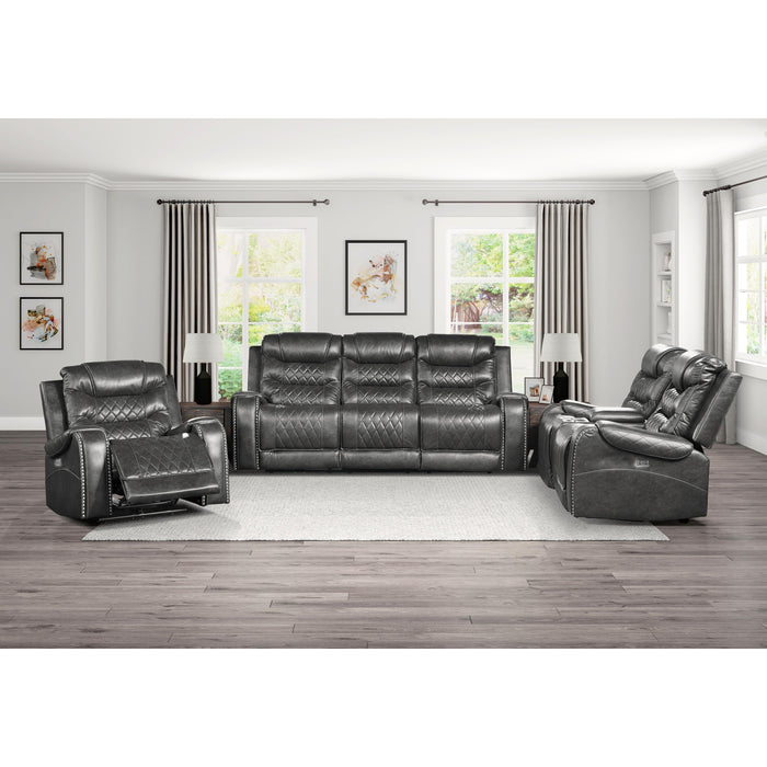 Homelegance Putnam Power Fabric Recliner 9405GY-1PW IMAGE 5