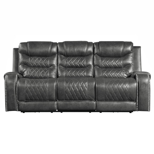 Homelegance Putnam Power Reclining Fabric Sofa 9405GY-3PW IMAGE 1