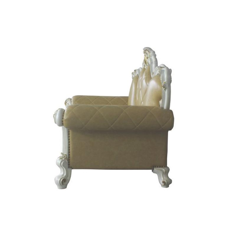 Acme Furniture Picardy Stationary Polyurethane Loveseat 58211 IMAGE 3