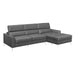 Homelegance Ashland Leather 2 pc Sectional 9408DGY*SC IMAGE 2