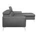 Homelegance Ashland Leather 2 pc Sectional 9408DGY*SC IMAGE 3