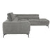 Homelegance Medora Fabric 2 pc Sectional 9409GRY*SC IMAGE 3