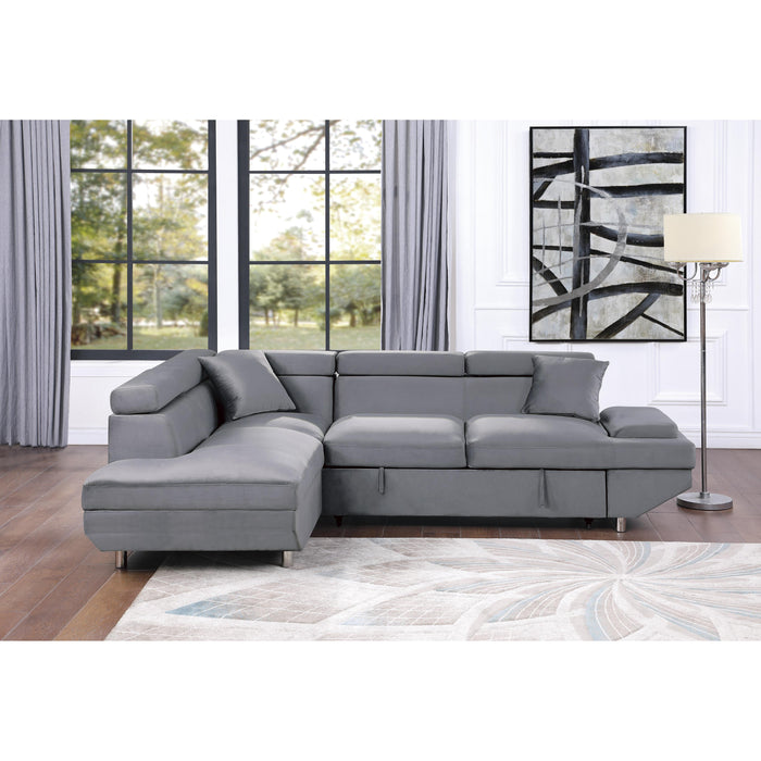 Homelegance Cruz Fabric 2 pc Sectional 9412GY*SC IMAGE 6