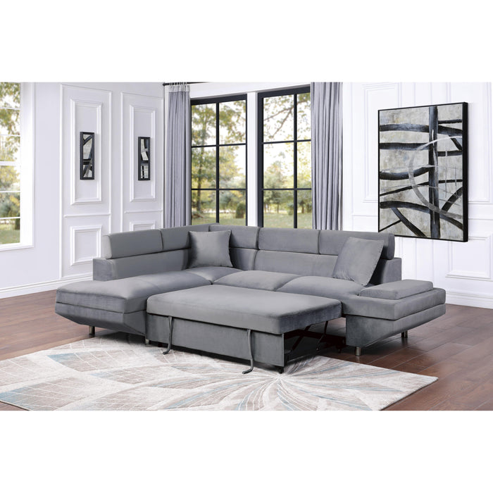 Homelegance Cruz Fabric 2 pc Sectional 9412GY*SC IMAGE 7