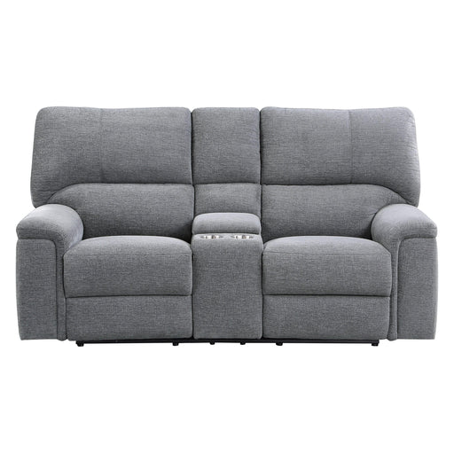 Homelegance Dickinson Power Reclining Fabric Loveseat 9413CC-2PWH IMAGE 1