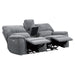 Homelegance Dickinson Power Reclining Fabric Loveseat 9413CC-2PWH IMAGE 3