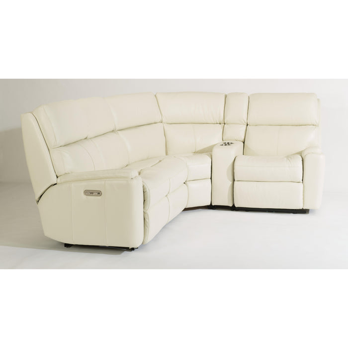 Flexsteel Rio Reclining Leather 4 pc Sectional 3904-57-824-11/3904-58-824-11/3904-72-824-11/3904-23-824-11 IMAGE 1