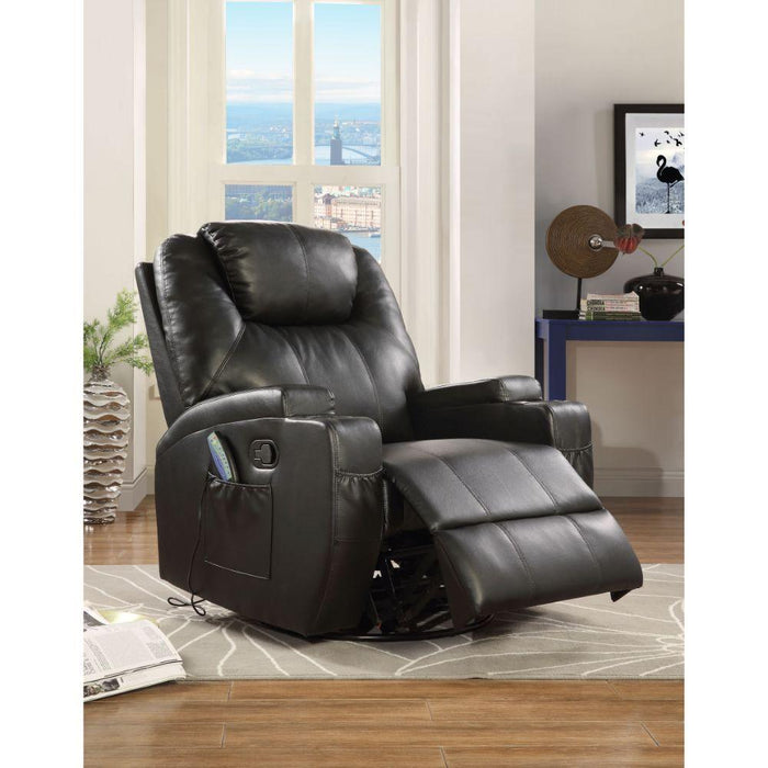 Acme Furniture Waterlily Swivel Rocker Polyurethane Recliner 59277 IMAGE 2