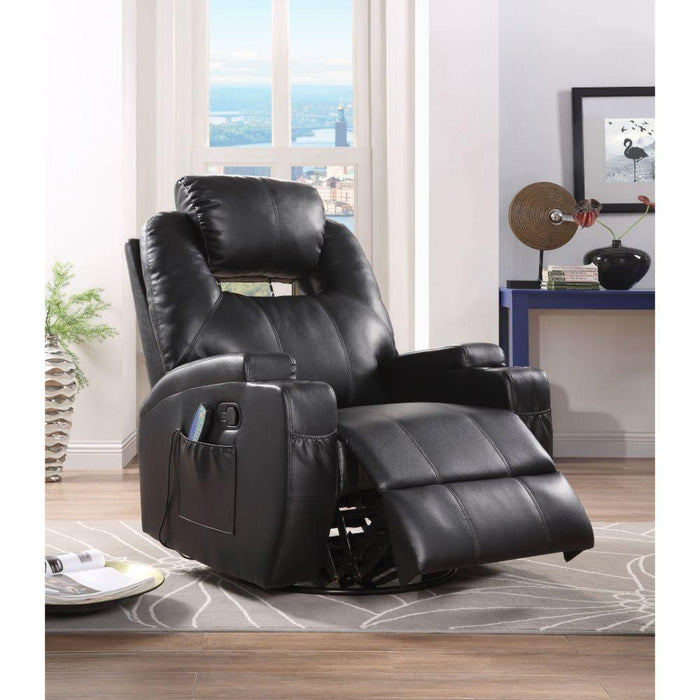 Acme Furniture Waterlily Swivel Rocker Polyurethane Recliner 59277 IMAGE 3