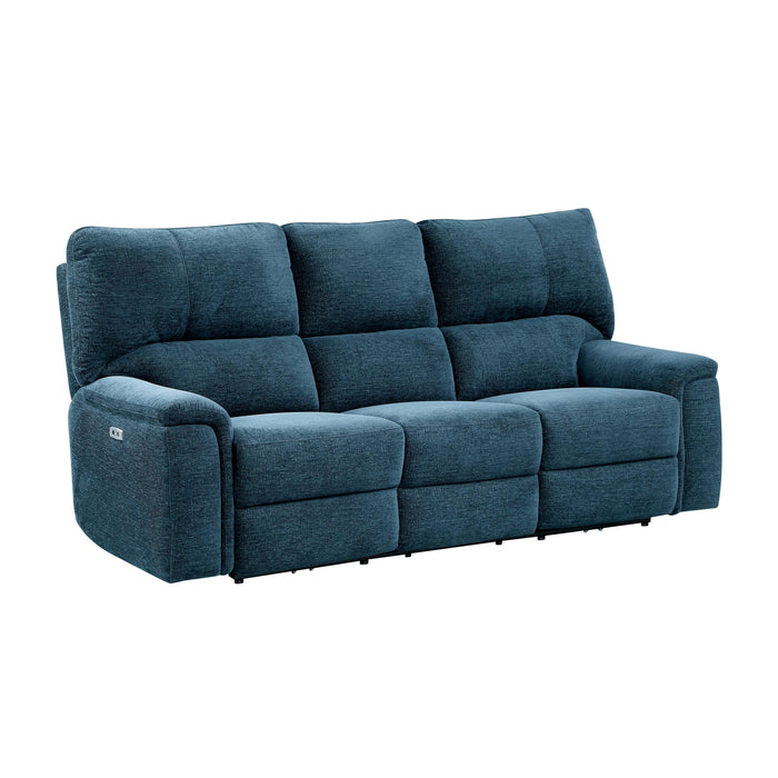 Homelegance Dickinson Power Reclining Fabric Sofa 9413IN-3PWH IMAGE 2