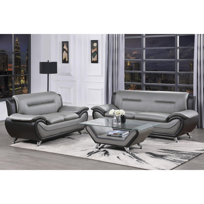 Homelegance Matteo Stationary Leather Look Loveseat 9419-2 IMAGE 3