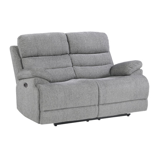 Homelegance Sherbrook Power Reclining Fabric Loveseat 9422FS-2PWH IMAGE 2