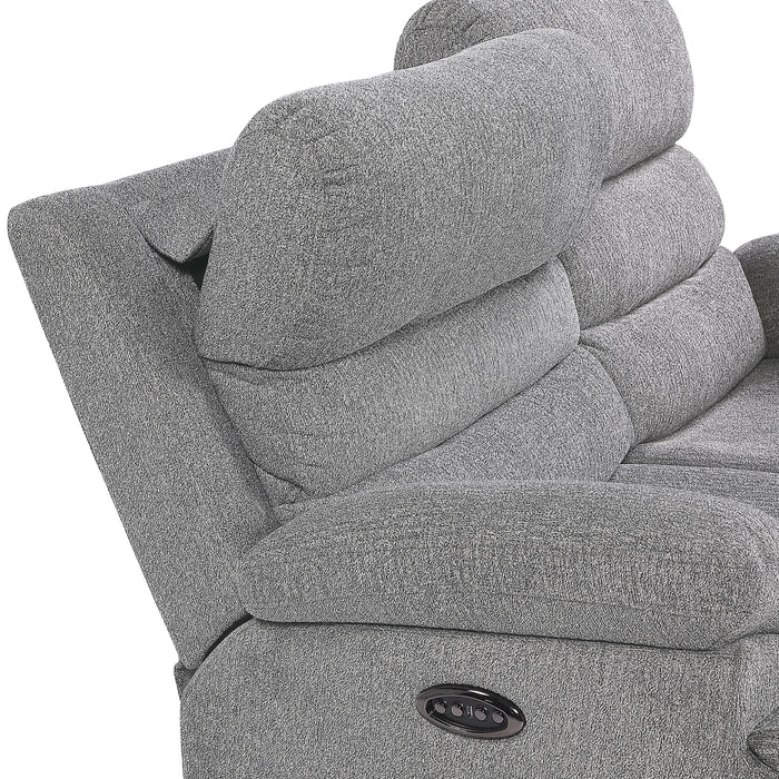 Homelegance Sherbrook Power Reclining Fabric Loveseat 9422FS-2PWH IMAGE 4