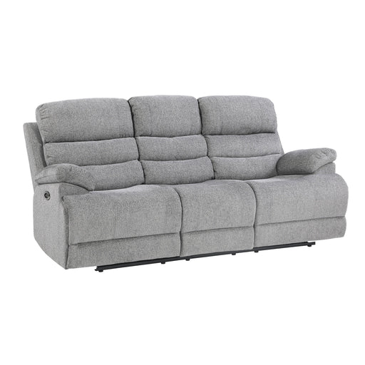 Homelegance Sherbrook Power Reclining Fabric Sofa 9422FS-3PWH IMAGE 2