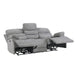 Homelegance Sherbrook Power Reclining Fabric Sofa 9422FS-3PWH IMAGE 3