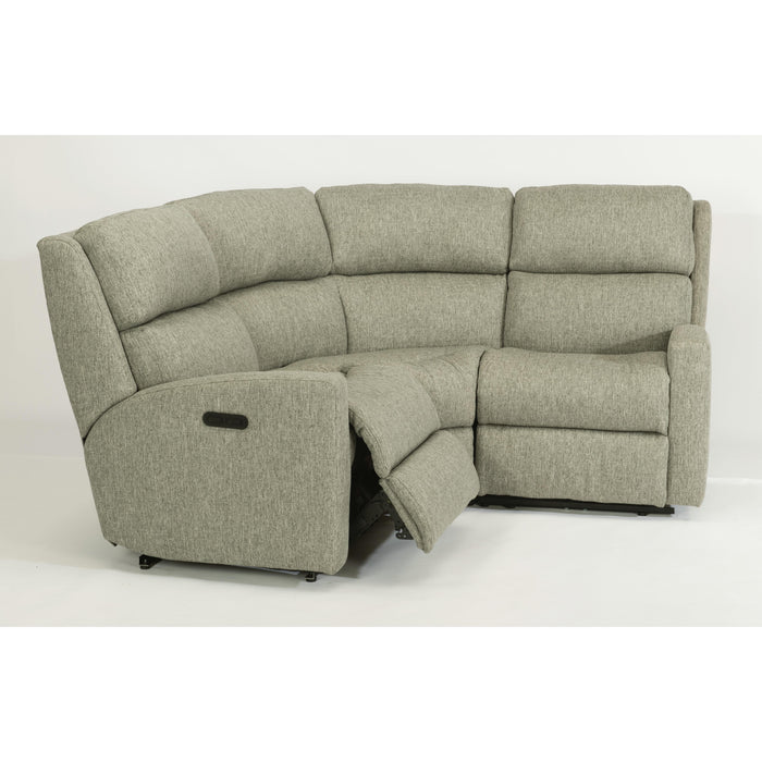 Flexsteel Catalina Reclining Fabric 3 pc Sectional 2900-57-145-01/2900-58-145-01/2900-23-145-01 IMAGE 2