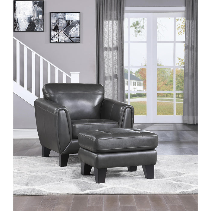 Homelegance Spivey Stationary Leather Chair 9460DG-1 IMAGE 5