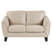 Homelegance Spivey Stationary Leather Loveseat 9460BE-2 IMAGE 1