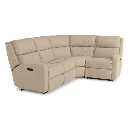 Flexsteel Catalina Reclining Fabric 4 pc Sectional 3900-57-023-80/3900-58-023-80/3900-19-023-80/3900-23-023-80 IMAGE 1