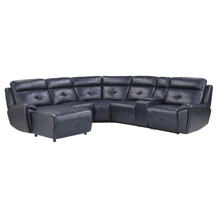 Homelegance Avenue Reclining 6 pc Sectional 9469NVB*6LCRR IMAGE 1