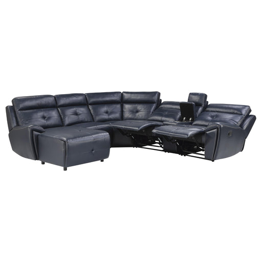 Homelegance Avenue Reclining 6 pc Sectional 9469NVB*6LCRR IMAGE 2