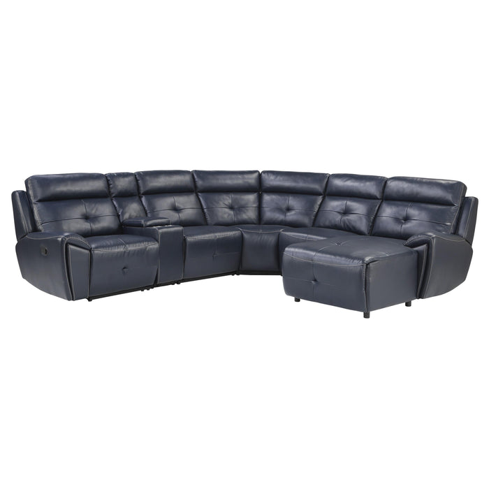 Homelegance Avenue Reclining 6 pc Sectional 9469NVB*6LRRC IMAGE 1