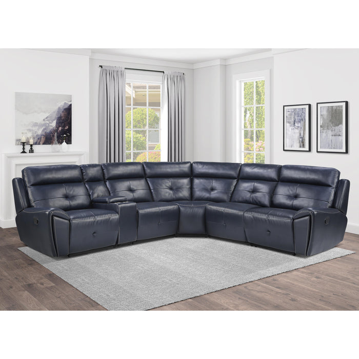 Homelegance Avenue Reclining Leather Look 6 pc Sectional 9469NVB*6LRRR IMAGE 13