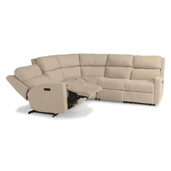 Flexsteel Catalina Reclining Fabric 5 pc Sectional 3900-57-023-80/3900-58-023-80/3900-59-023-80/3900-19-023-80/3900-23-023-80 IMAGE 2