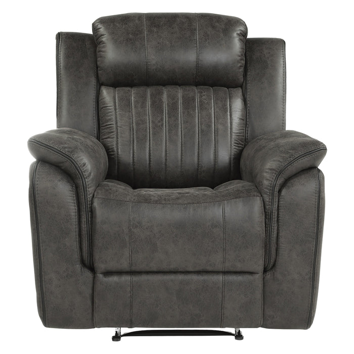 Homelegance Centeroak Fabric Recliner 9479BRG-1 IMAGE 1