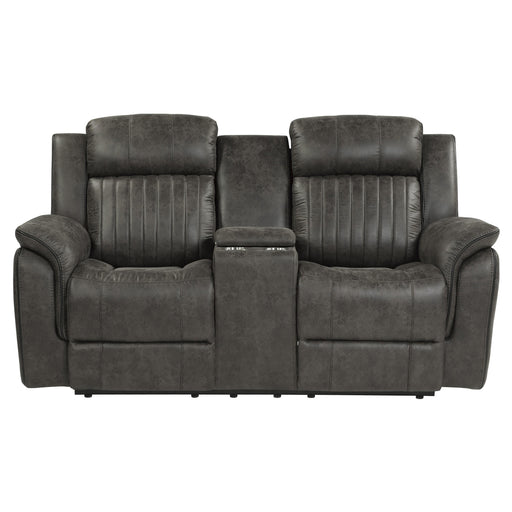 Homelegance Centeroak Reclining Fabric Loveseat 9479BRG-2 IMAGE 1