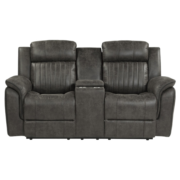 Homelegance Centeroak Reclining Fabric Loveseat 9479BRG-2 IMAGE 1