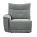 Homelegance Tesoro Power Reclining Fabric 3 pc Sectional 9509DG-3PWH* IMAGE 4