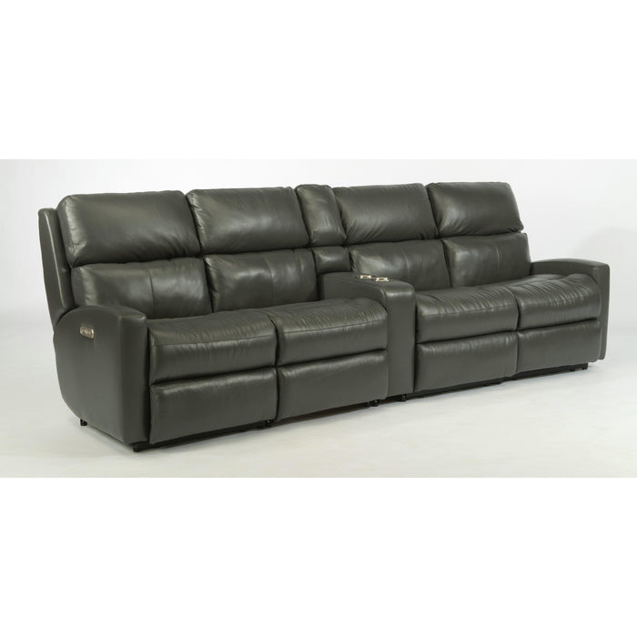 Flexsteel Catalina Reclining Leather 5 pc Sectional 3900-57-824-02/3900-58-824-02/3900-19-824-02/3900-19-824-02/3900-72-824-02 IMAGE 1