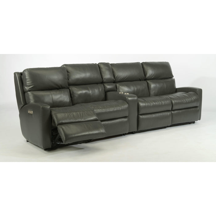 Flexsteel Catalina Reclining Leather 5 pc Sectional 3900-57-824-02/3900-58-824-02/3900-19-824-02/3900-19-824-02/3900-72-824-02 IMAGE 2