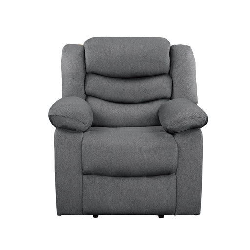 Homelegance Discus Glider Fabric Recliner 9526GY-1 IMAGE 1