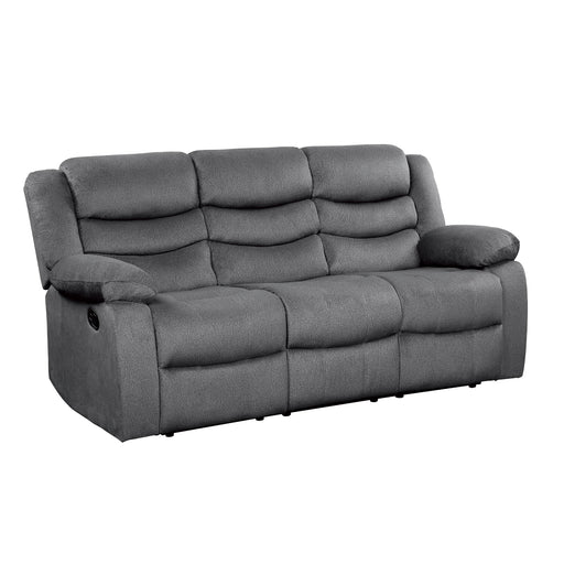 Homelegance Discus Reclining Fabric Sofa 9526GY-3 IMAGE 2