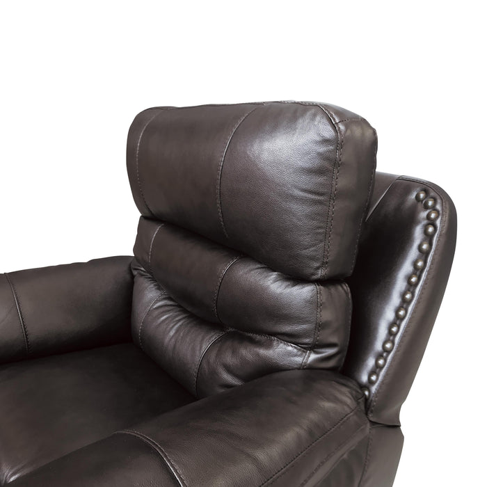 Homelegance Lance Power Leather Recliner 9527BRW-1PWH IMAGE 5