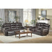 Homelegance Lance Power Reclining Leather Sofa 9527BRW-3PWH IMAGE 4