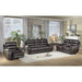 Homelegance Lance Power Reclining Leather Sofa 9527BRW-3PWH IMAGE 5